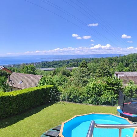 Beau Studio Avec Terrasse Et Vue Exclusivement Pour Non Fumeurs Belmont-sur-Lausanne ภายนอก รูปภาพ